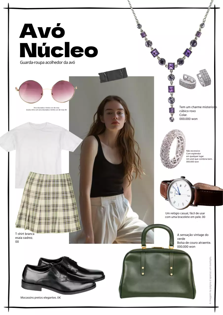 Uma coleção de conjuntos da moda em preto