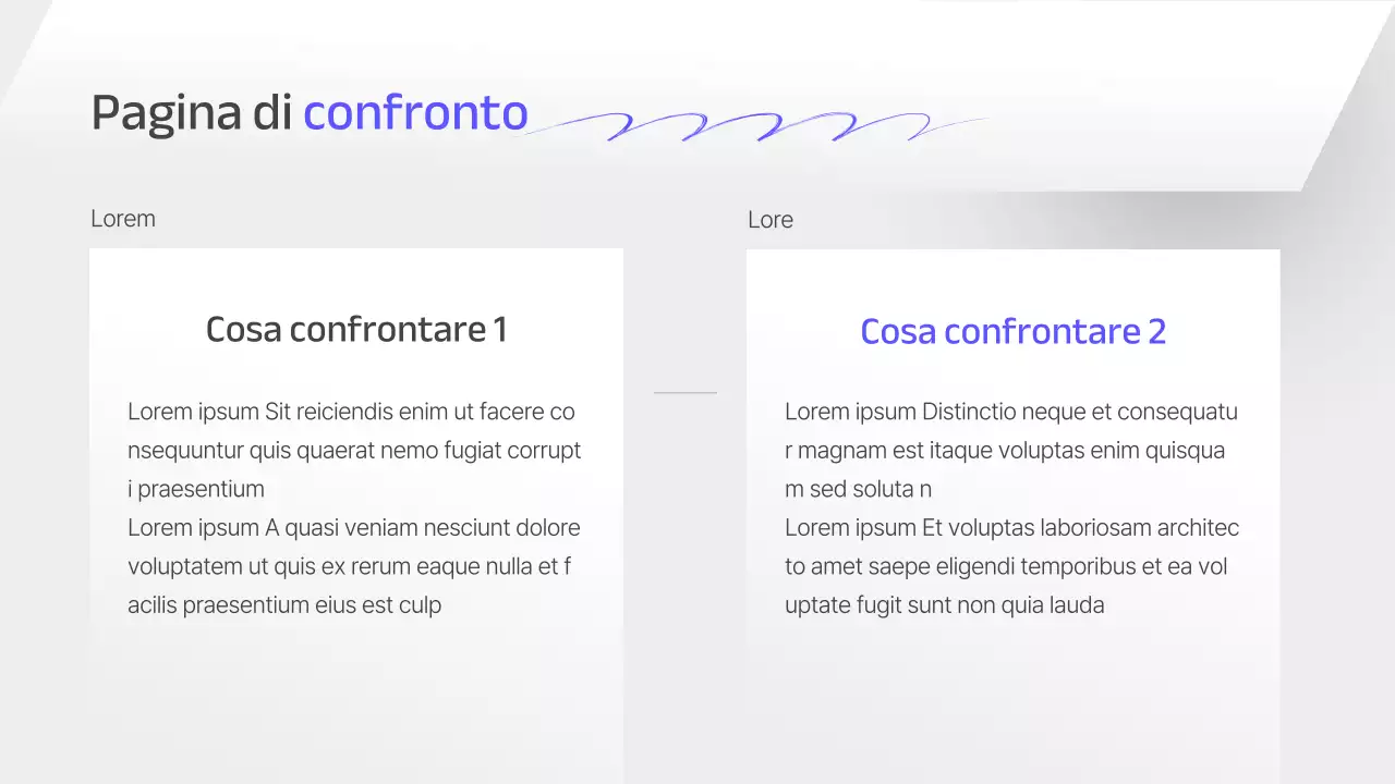 Un rapporto di pianificazione strategica aziendale grigio e semplice