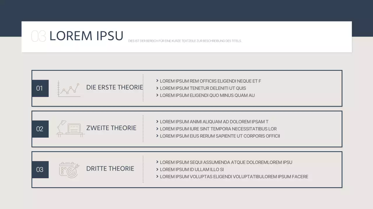 Einfacher Bericht über die Lehrerausbildung in Marineblau und Beige