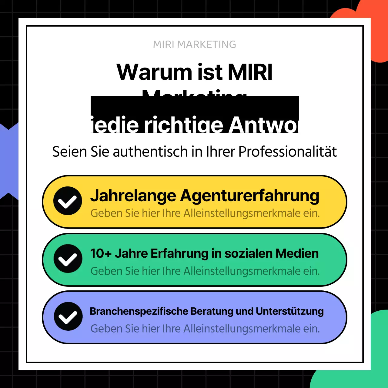 Der schwarze und neonfarbene Leitfaden für Social Media Marketing