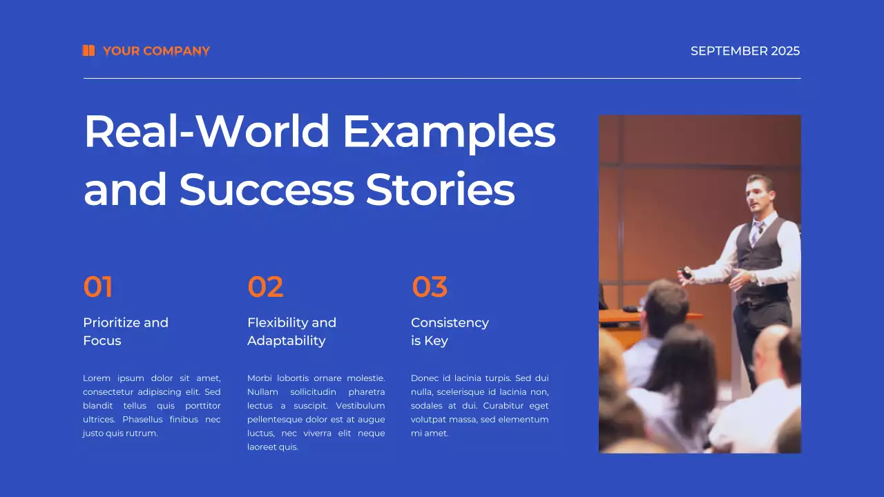 Blue Modern Productivity Guide Presentation