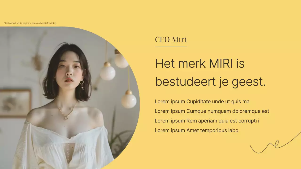 Een luxueus kleinzakelijk merk in geel en bruin