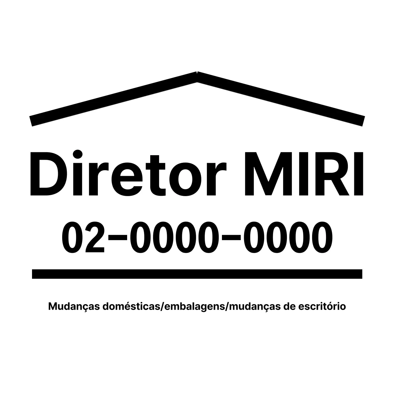 Desenho com linhas rectas em forma de casa
