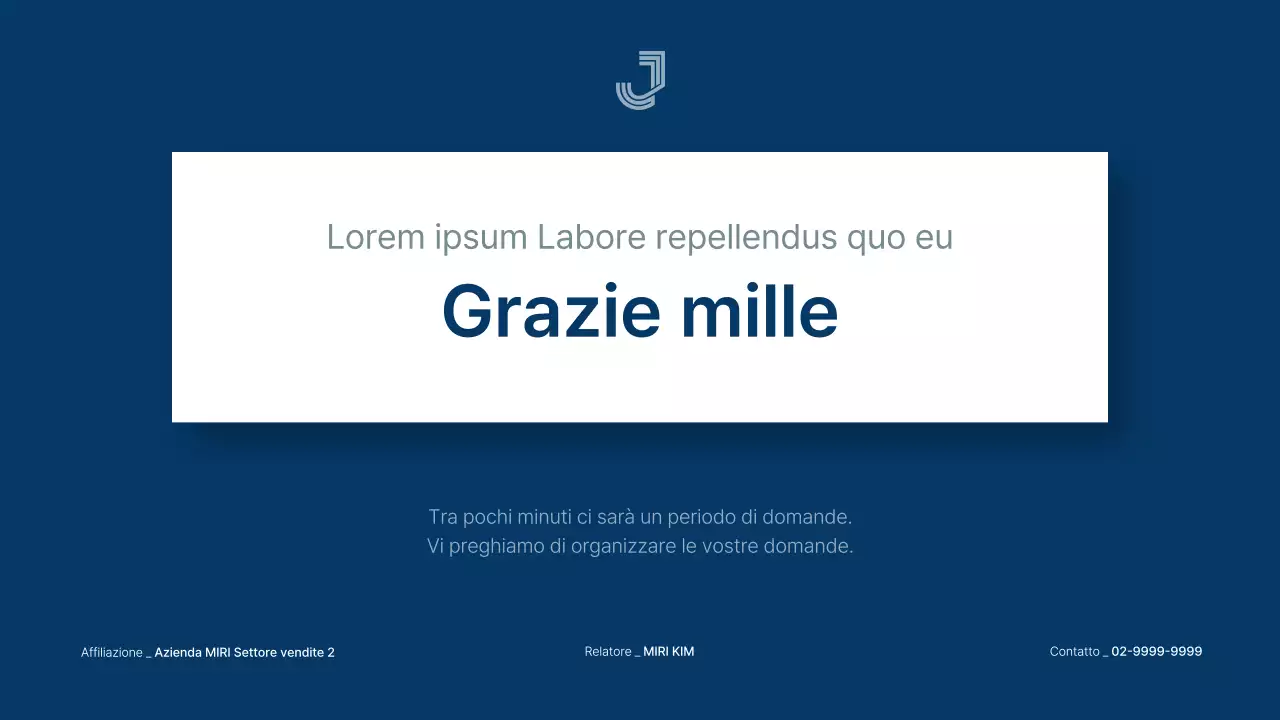 Semplice rapporto sulle entrate e sulle prestazioni aziendali in blu e bianco