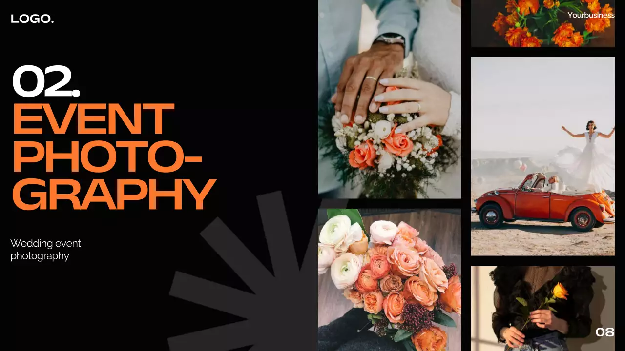 Orange Modern Photography Pitch Presentation