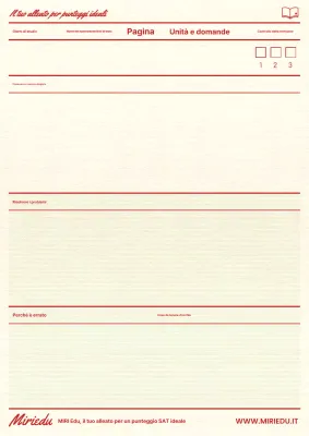 Un'agenda vintage per le risposte in rosso e verde lime