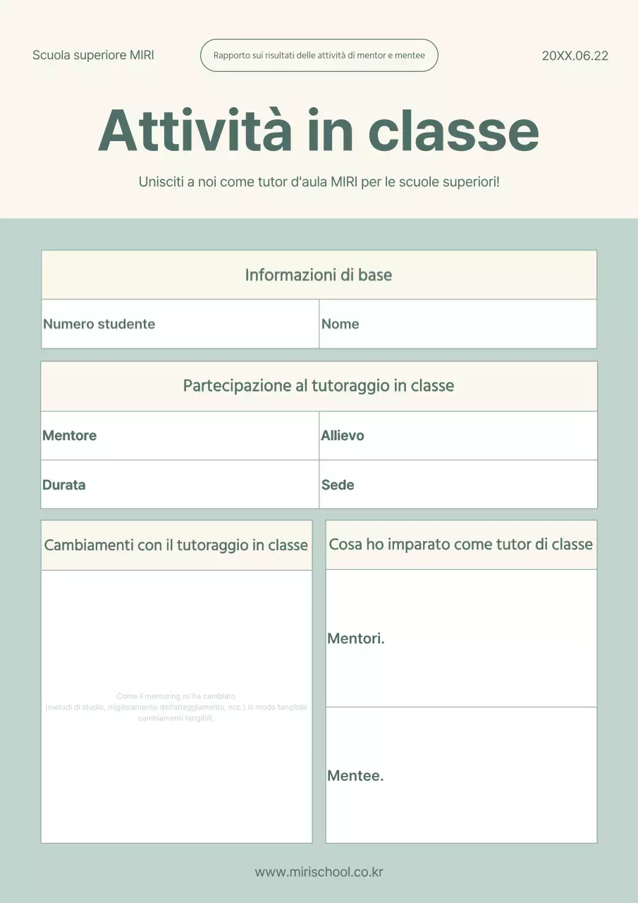 Semplici risorse per le attività di classe in menta e avorio