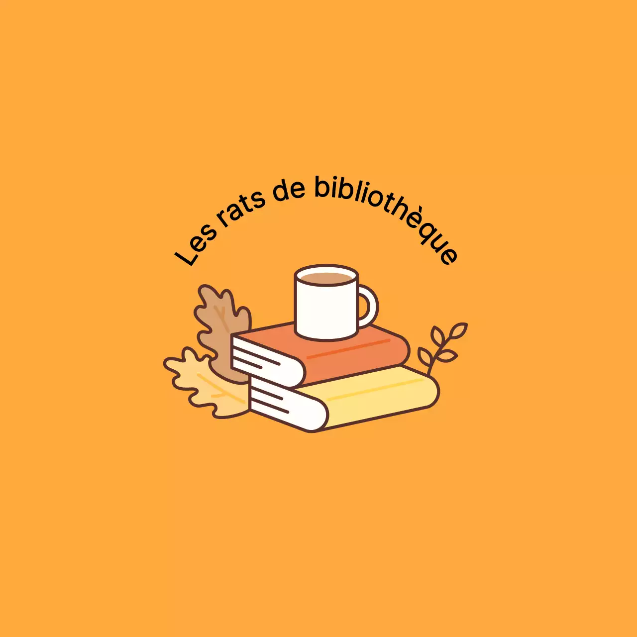 Design chaleureux avec illustrations de livres