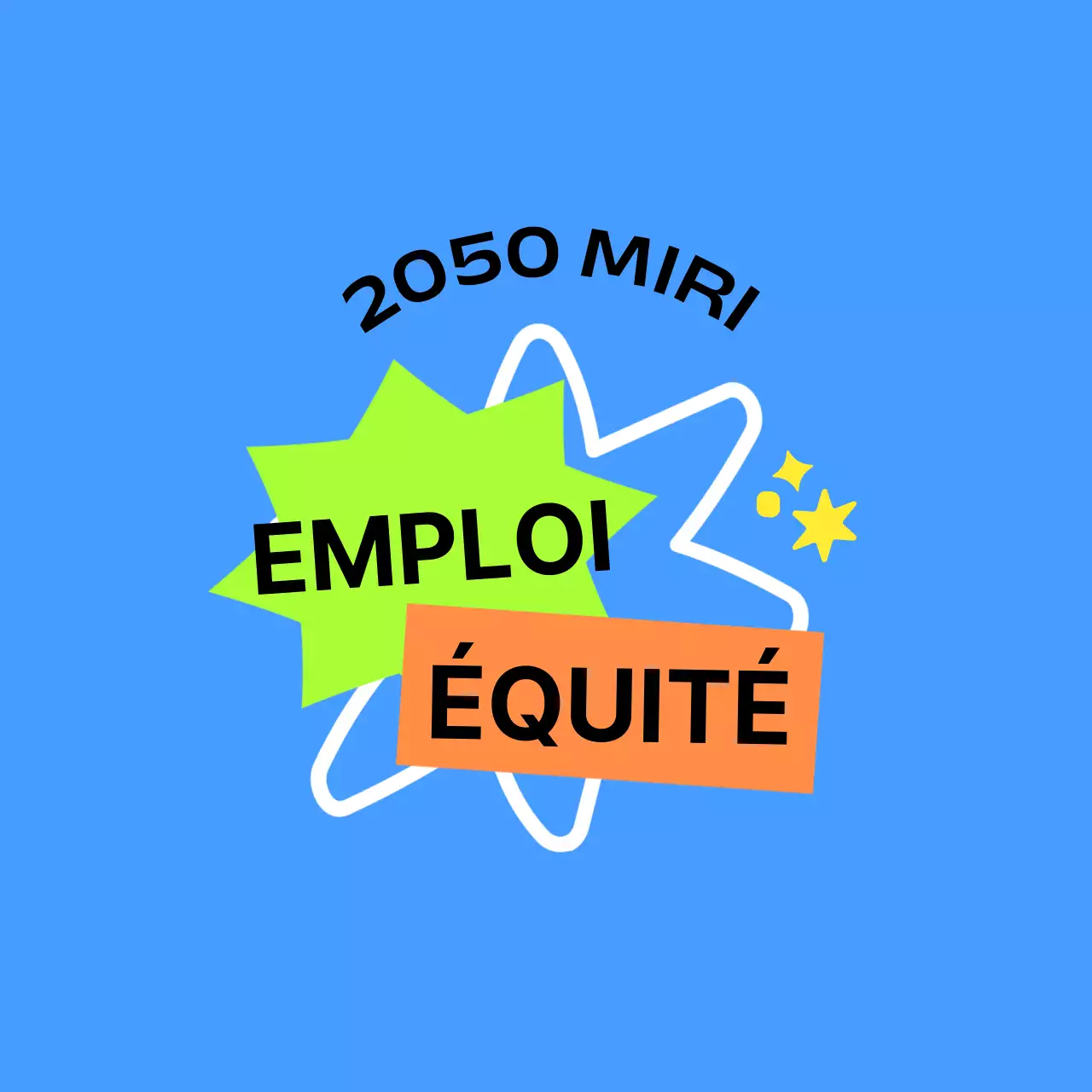 Pour les foires d'entreprise en bleu et orange vert