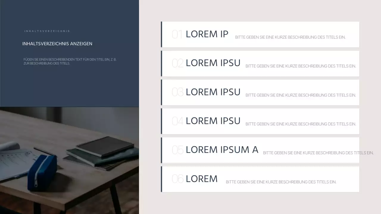 Einfacher Bericht über die Lehrerausbildung in Marineblau und Beige