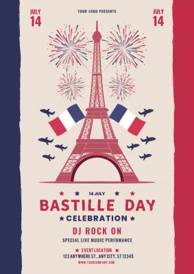 Red Vintage Celebration Invitation Poster