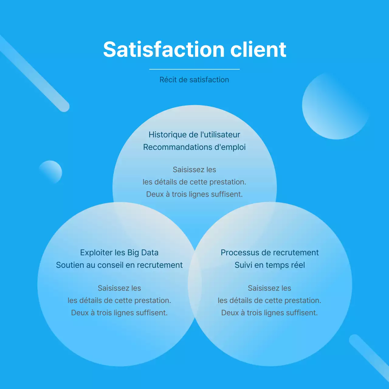 Promouvoir une plateforme moderne de recherche d'emploi en bleu et blanc