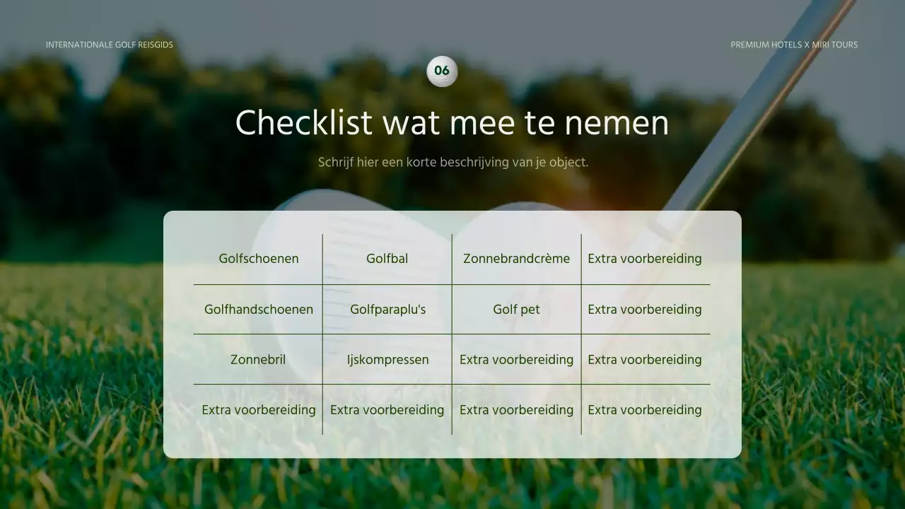 Een eenvoudige gids voor groene en gele golfvakanties