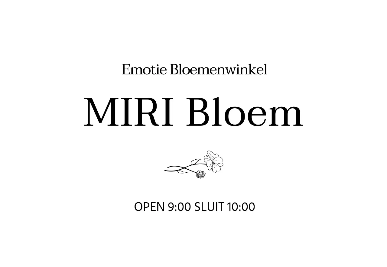 Bloemist bloemenwinkel bewegwijzering met een sentimentele bloemen lijn schets illustratie