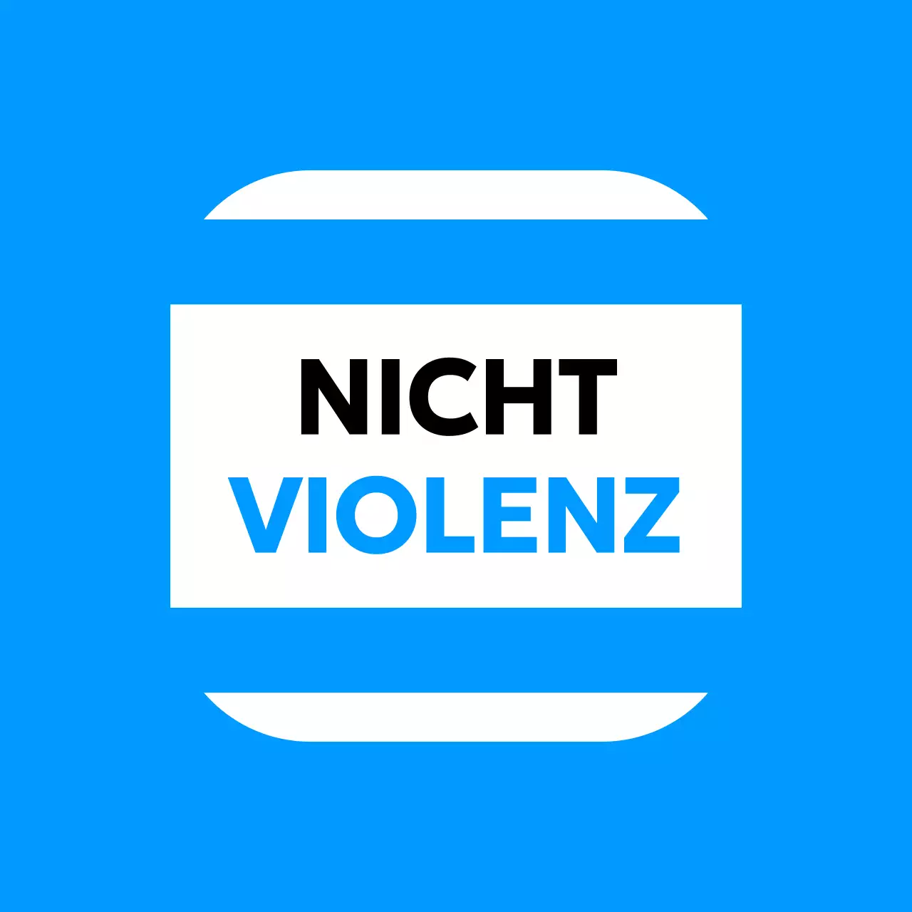 Anti-Gewalt-Design mit Illustration von Studenten mit ausgestreckten Armen