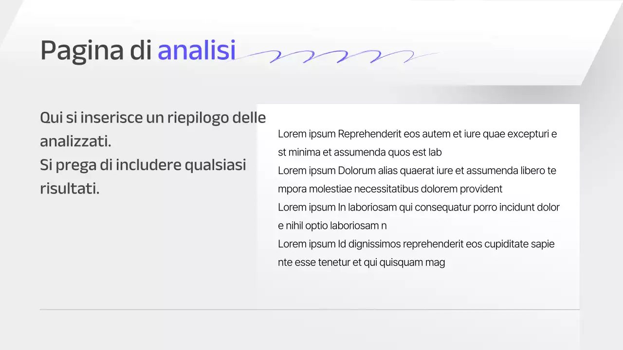 Un rapporto di pianificazione strategica aziendale grigio e semplice