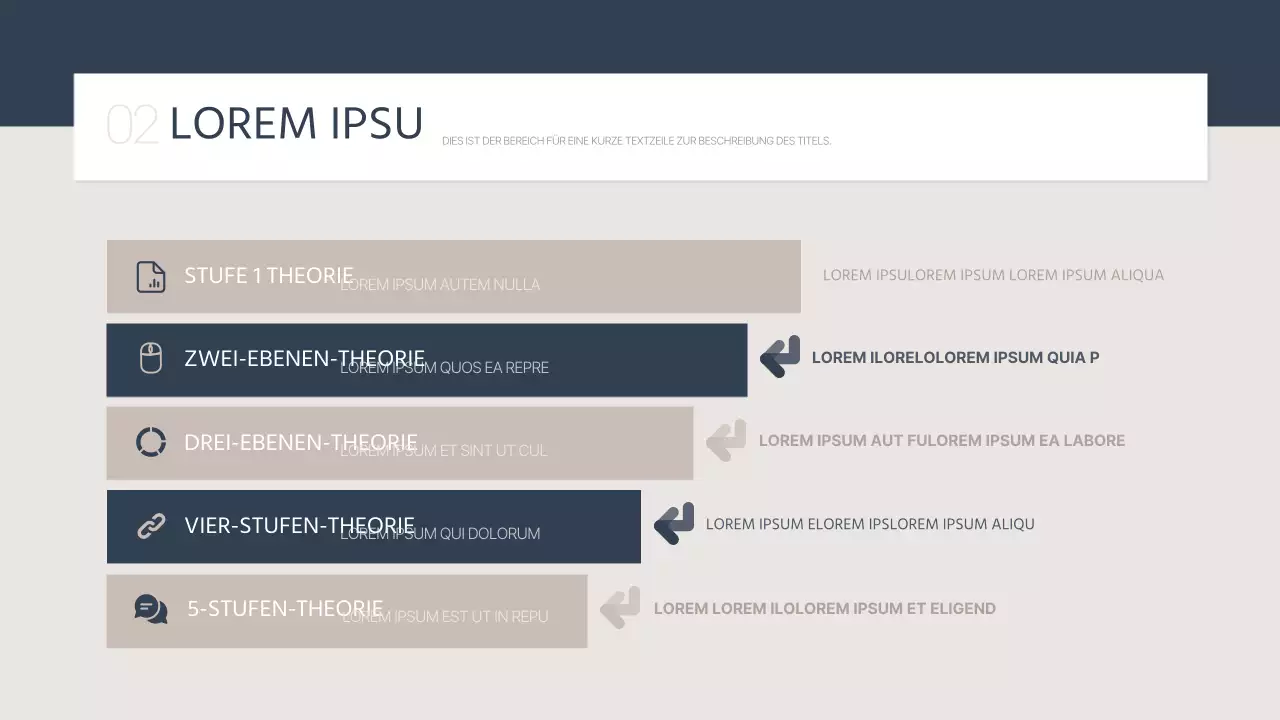 Einfacher Bericht über die Lehrerausbildung in Marineblau und Beige