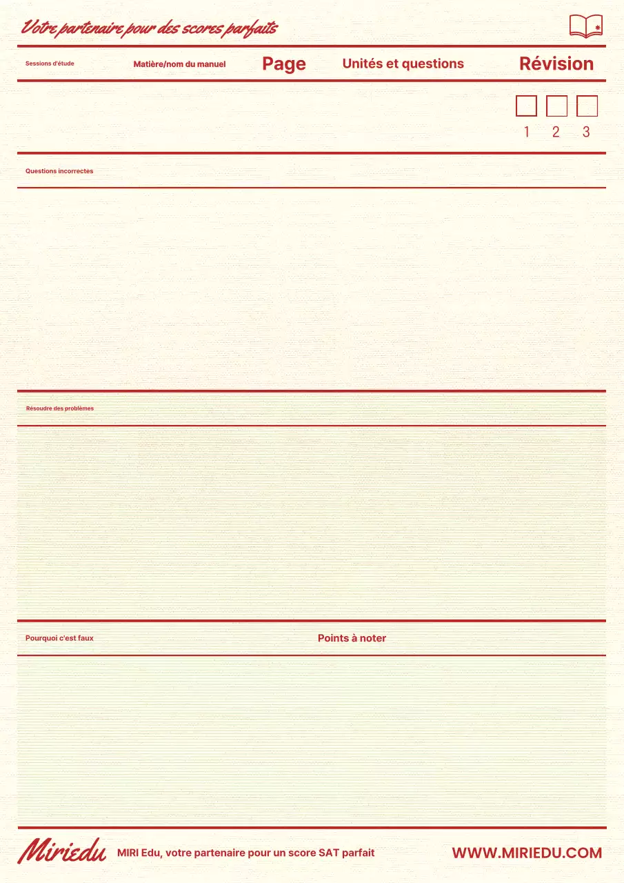 Un agenda vintage rouge et vert citron pour les clés de réponses