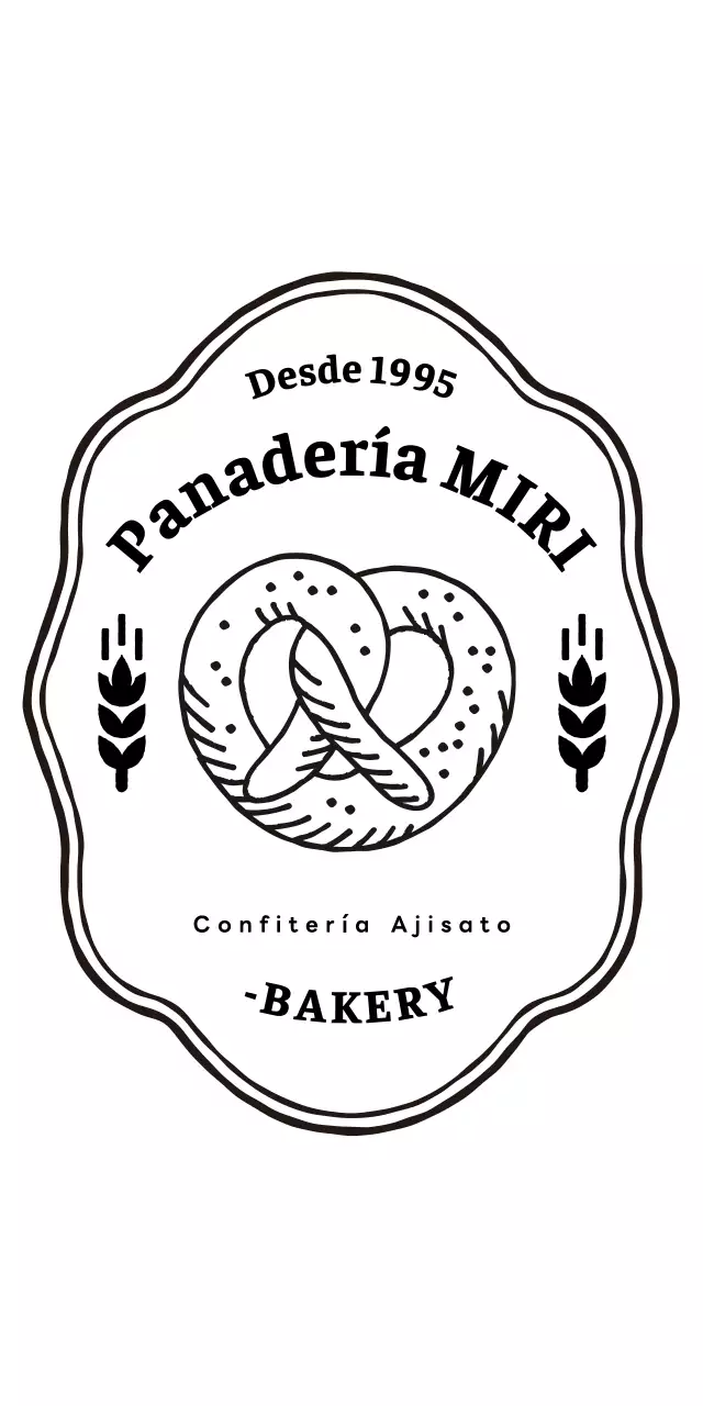 Logotipo de pastelería retro
