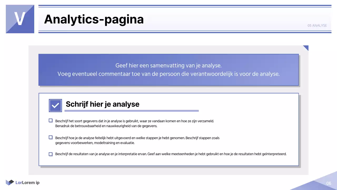 Eenvoudig rapport voor de publieke sector in mauve en wit