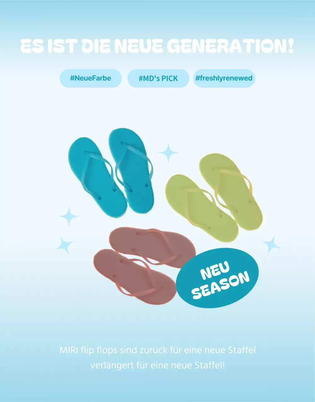 Über die einfachen blauen und hellblauen Sommerspecials