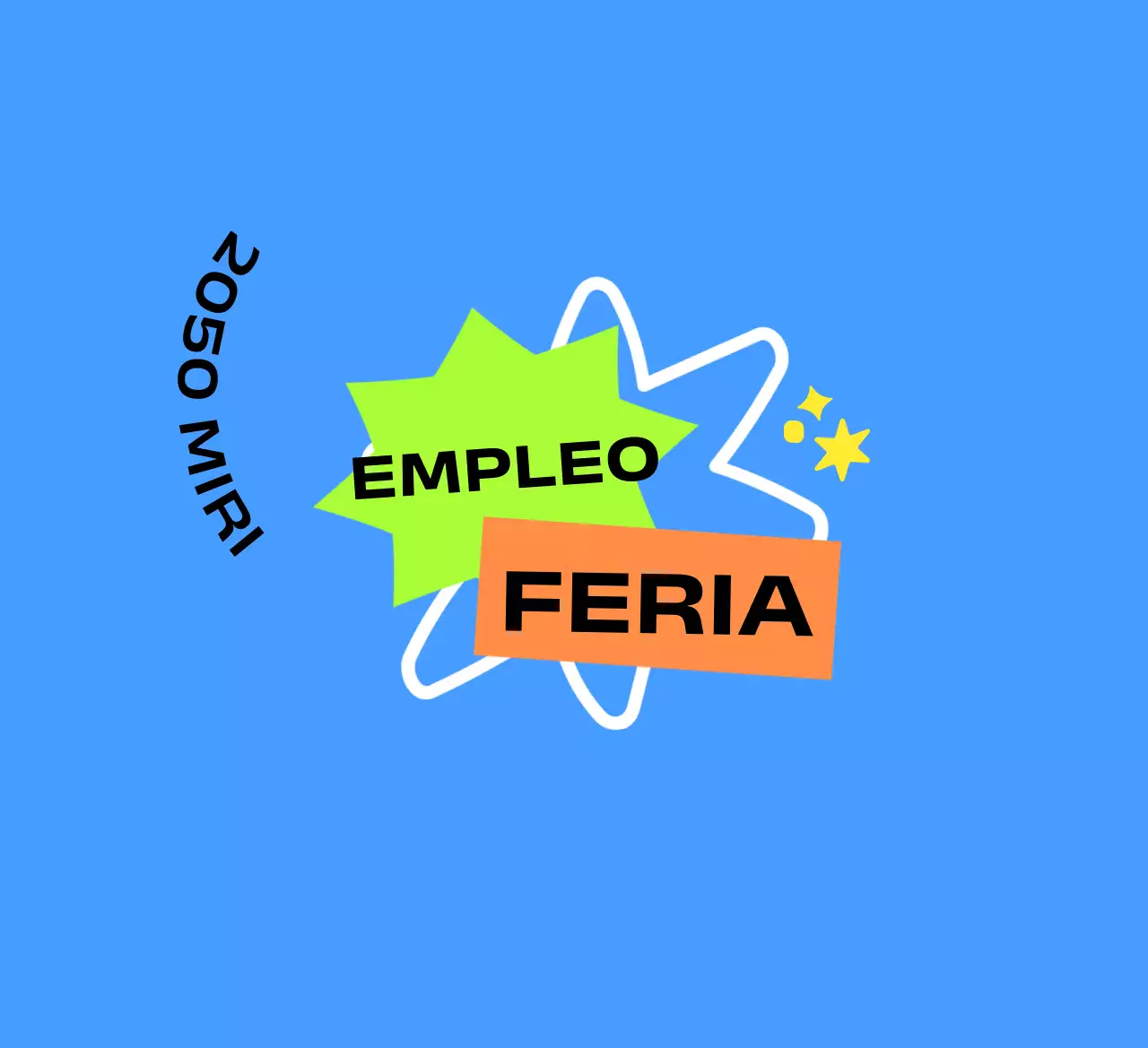 Para mercancía de ferias corporativas en azul y verde anaranjado