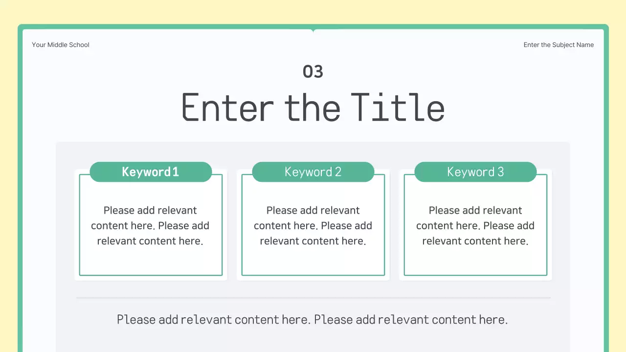 Apresentação do Guia de Aula Green Simple