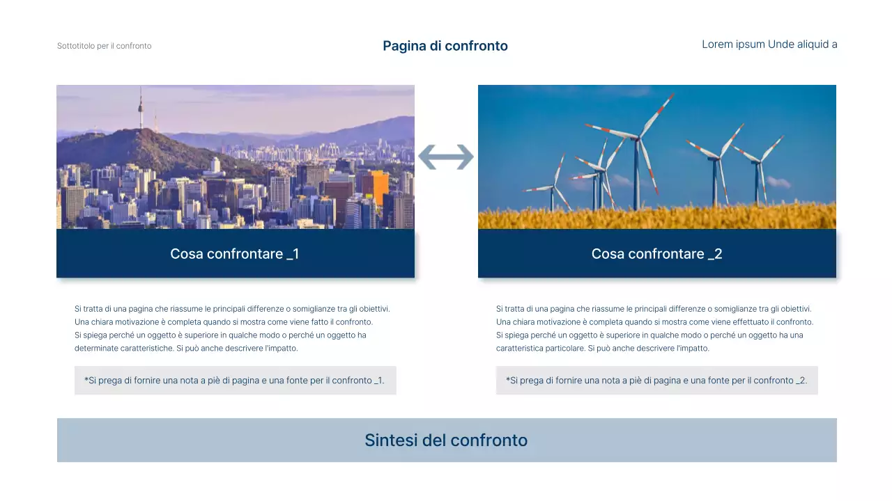 Semplice rapporto sulle entrate e sulle prestazioni aziendali in blu e bianco