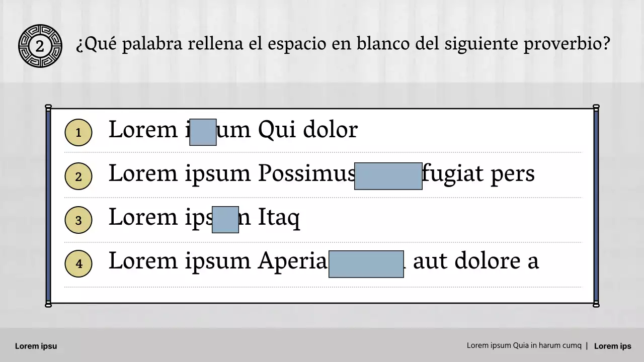 Proverbios tradicionales de la escuela primaria en gris y azul marino Recursos didácticos