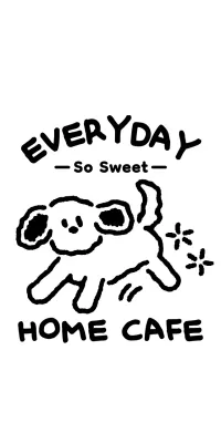 Logo with a cute puppy illustration