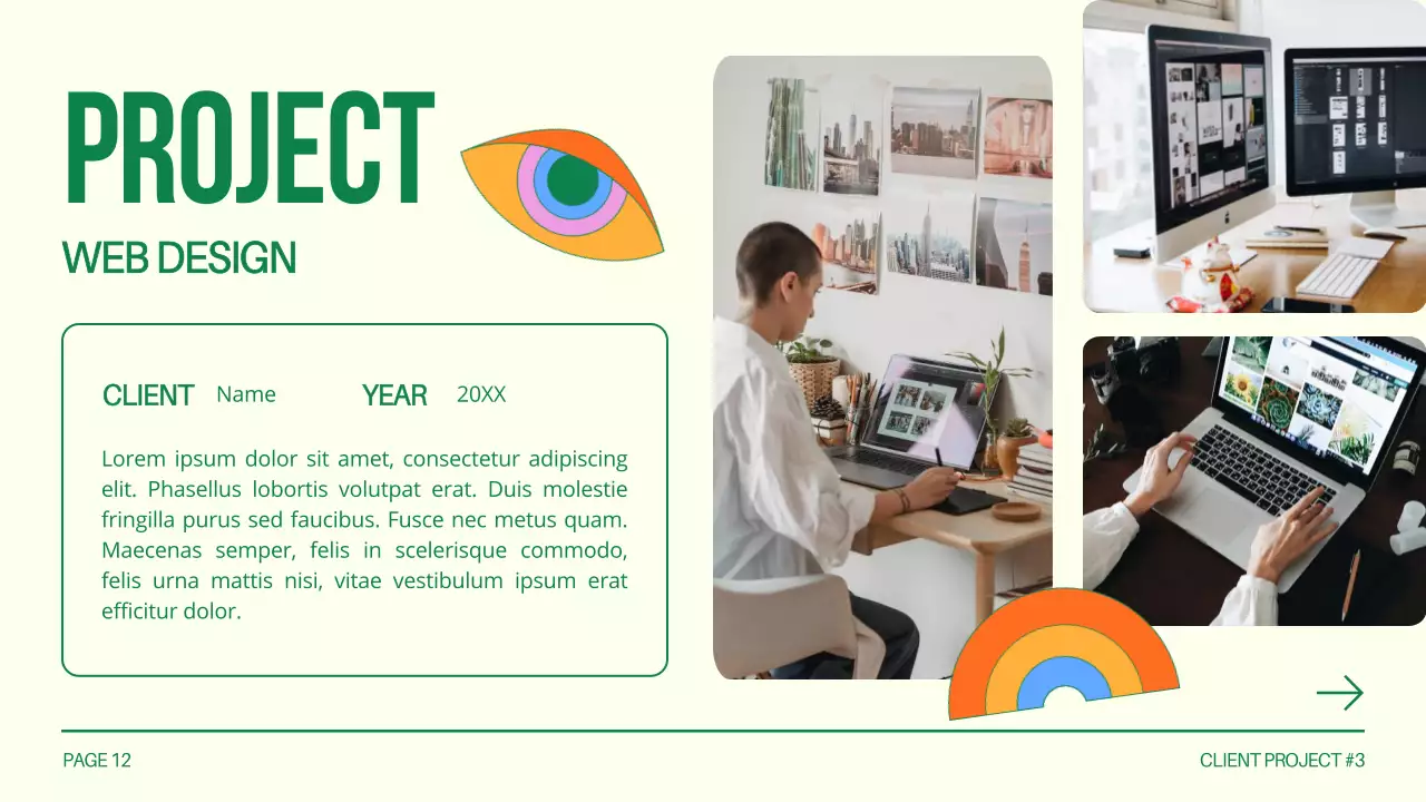 Green Creative Design Profile Presentation