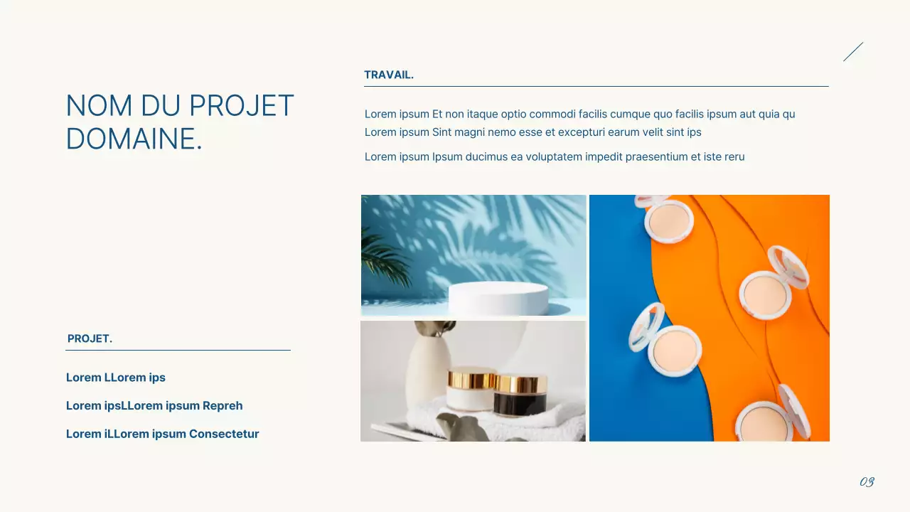 Un simple portefeuille de marketing en bleu clair