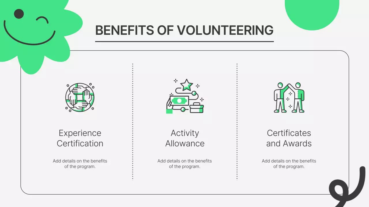 Green Simple Volunteering Announcement Presentation