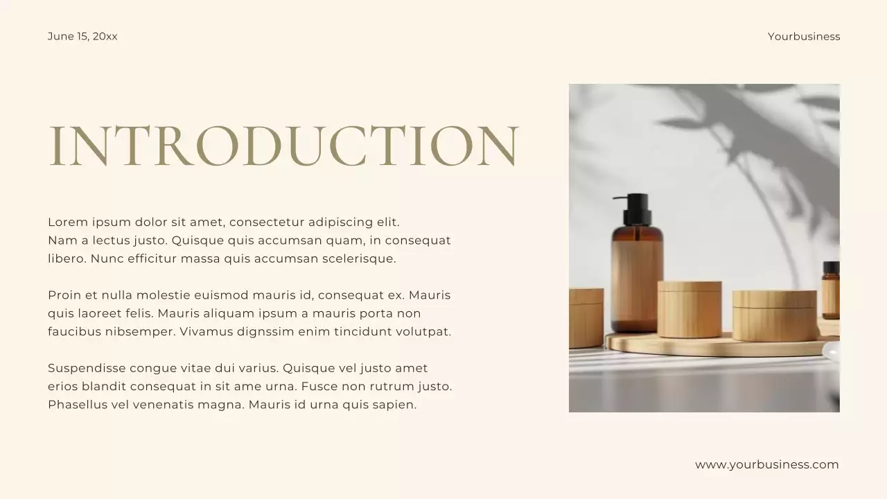 베이지 미니멀리스트 프로젝트 프레젠테이션