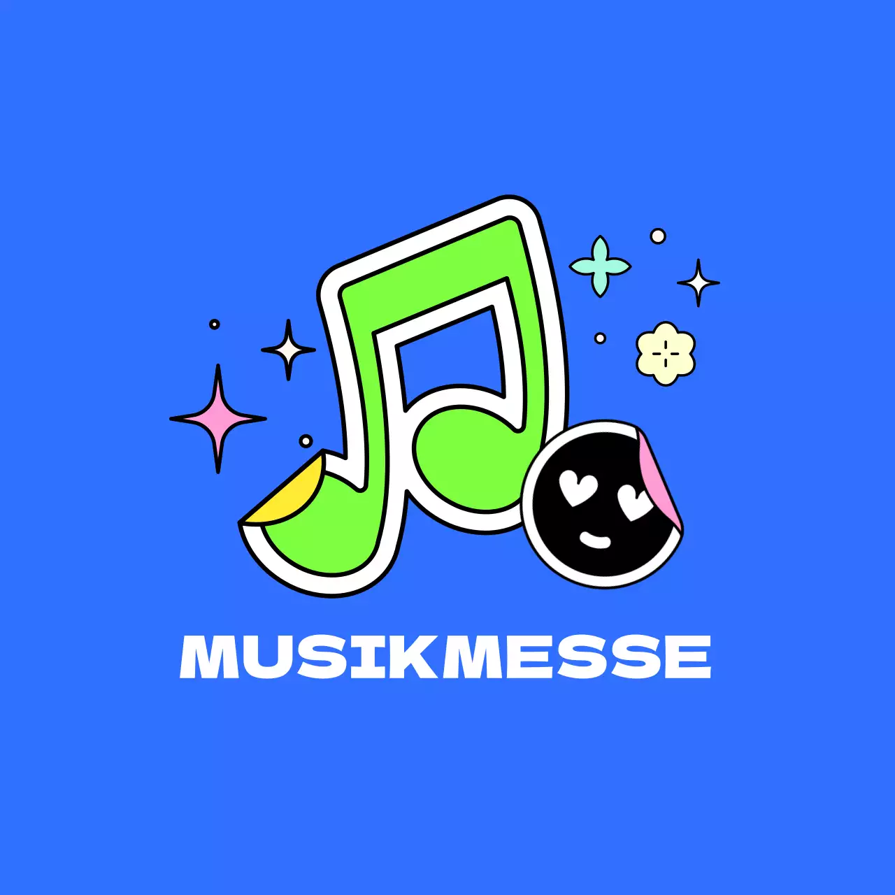 Buntes Musikfestival-Konzept Event-Merchandise