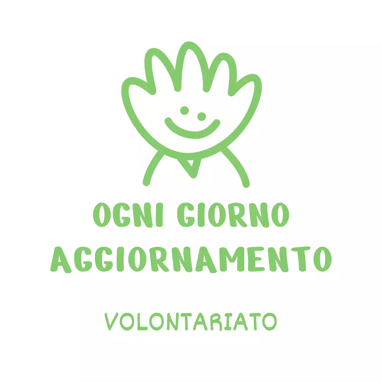 Simpatico design con personaggi che salutano