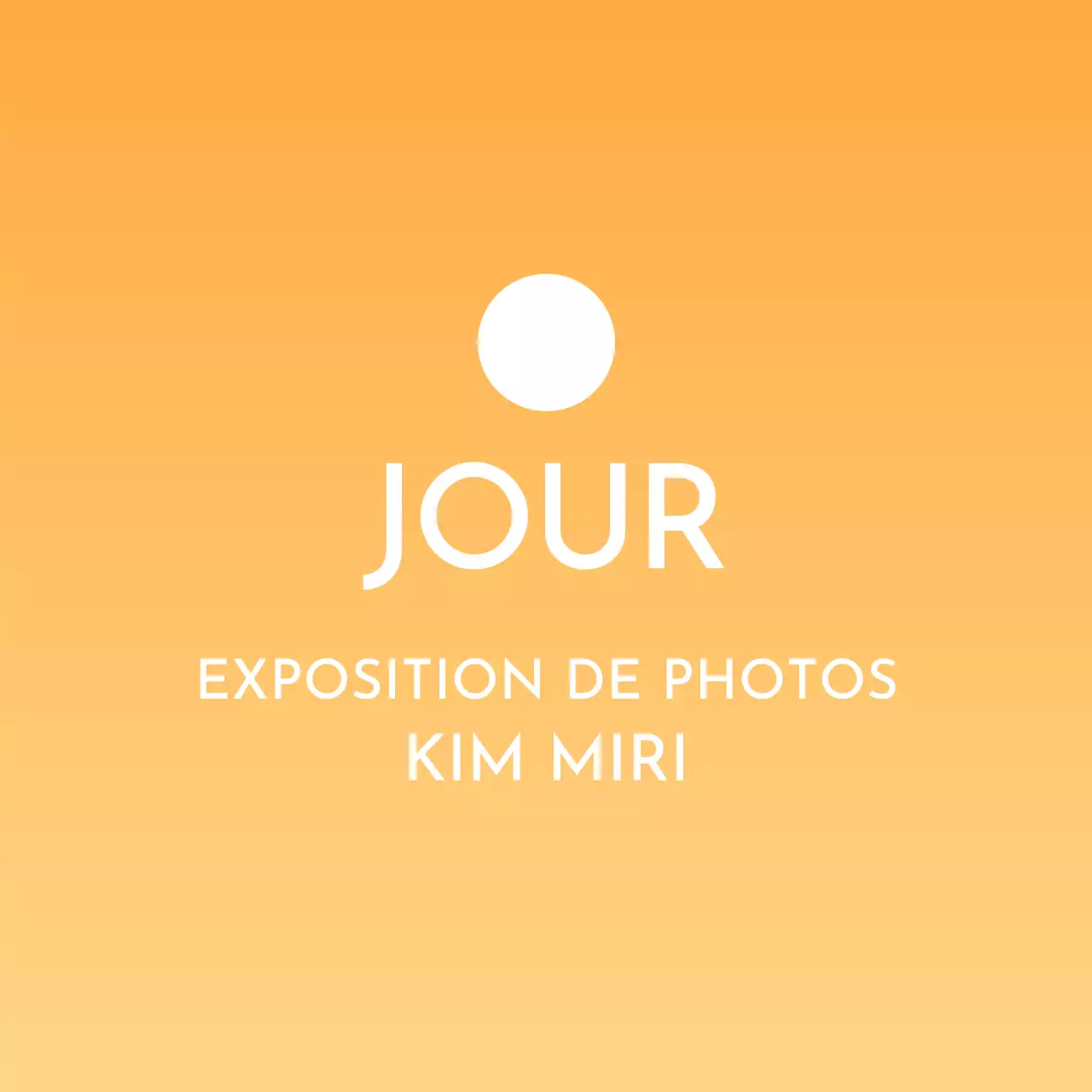 Design épuré avec des dégradés flottants de soleil et de lune