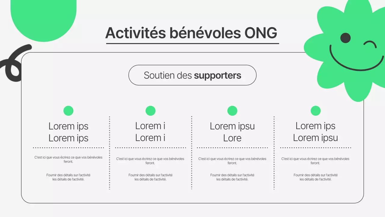 Une introduction simple, verte et grise au volontariat dans les ONG avant l'atelier