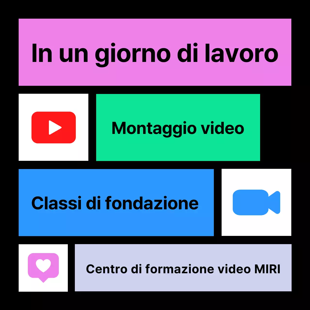 Promuovete il vostro corso di montaggio video in rosa e in blu