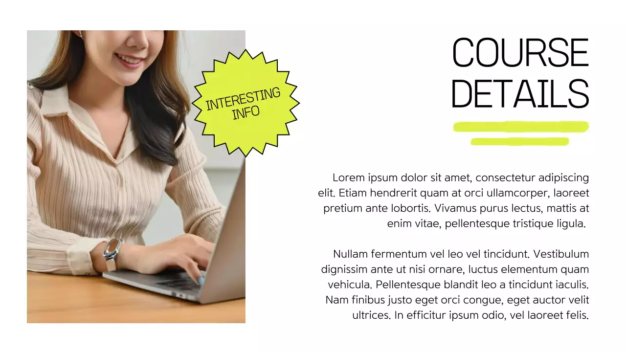 White Modern Online Course Promotion Presentation