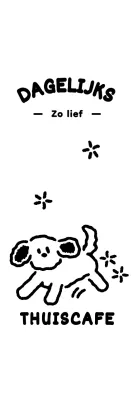 Ijslogo met een schattige puppy-illustratie