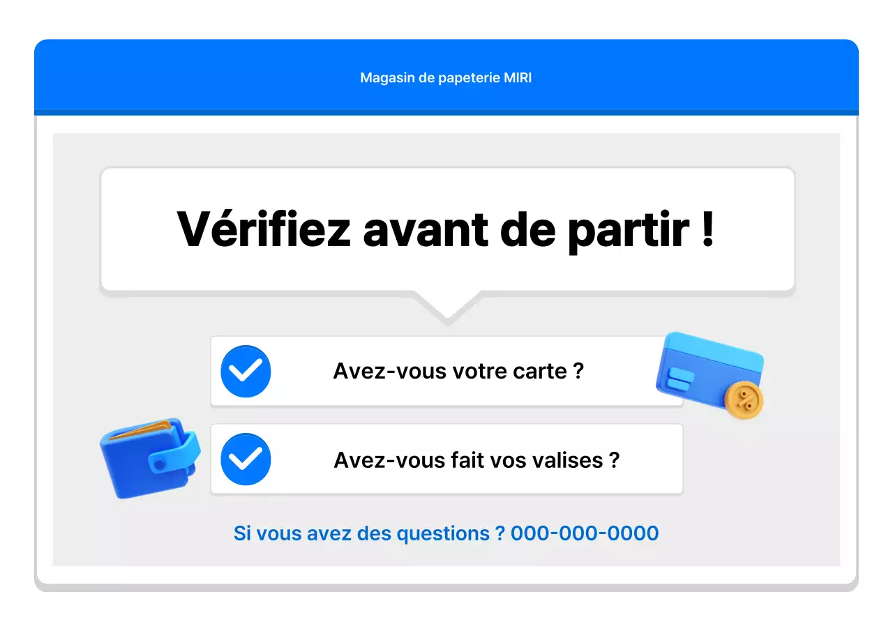 Une simple annonce de devanture bleue et grise