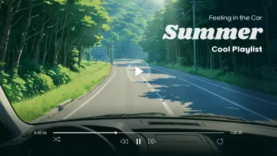 Green Minimal Summer Playlist YouTube Thumbnail