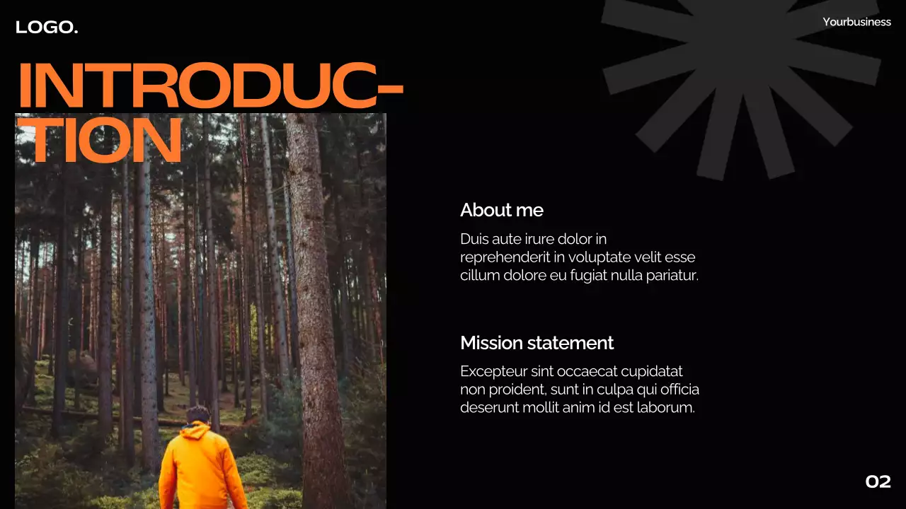 Orange Modern Photography Pitch Presentation