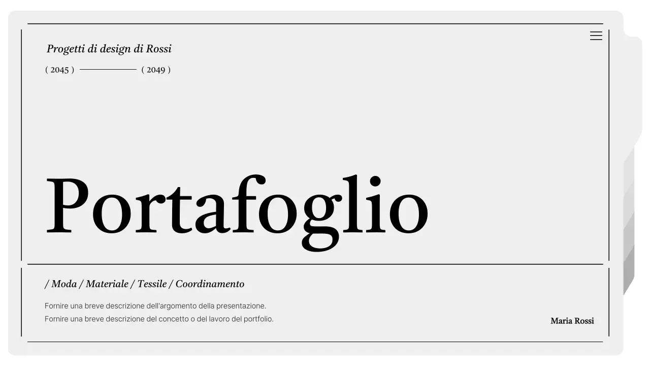 Cartella stampabile moderna in grigio e bianco