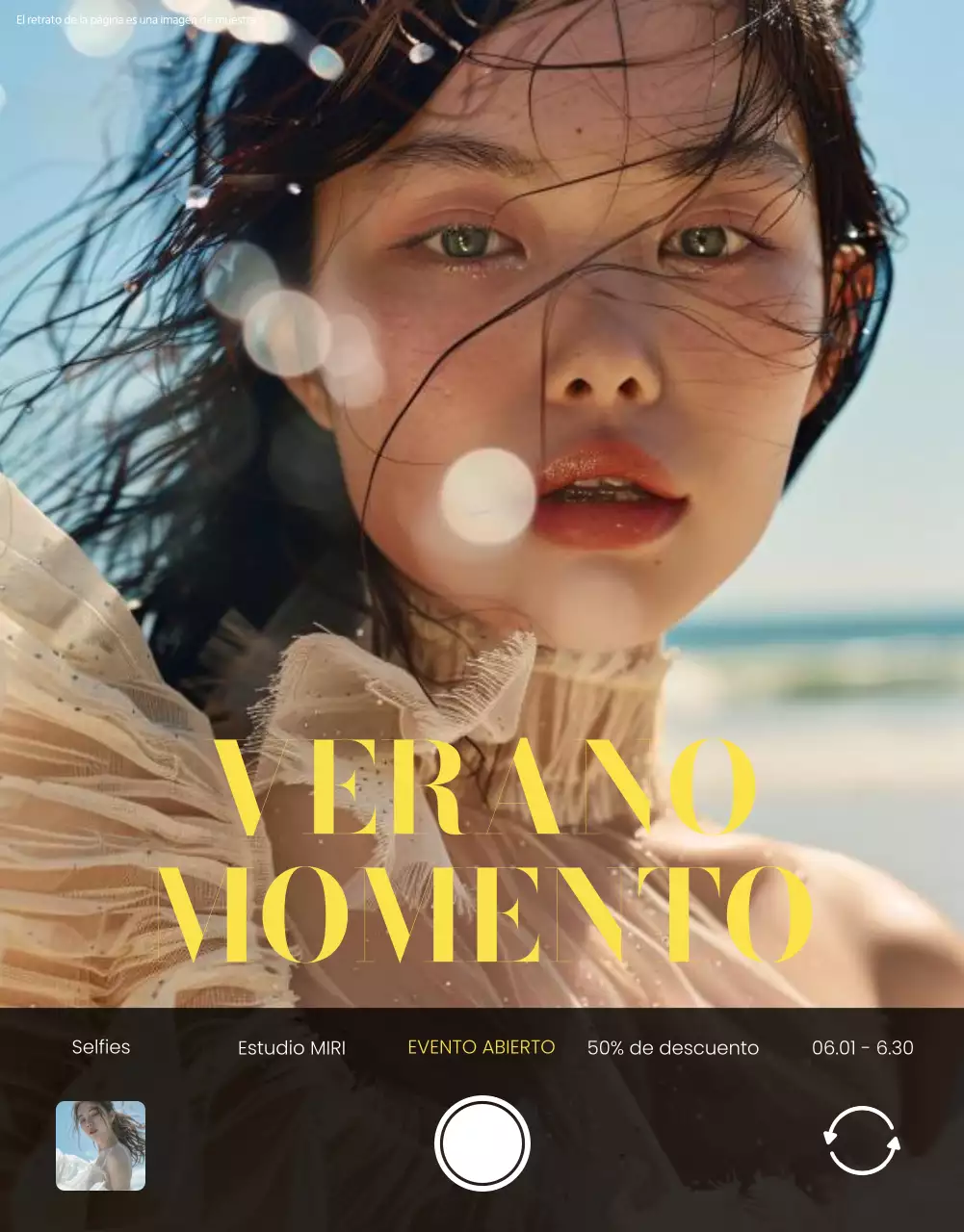 Anuncio de evento en estudio con emotivas tomas de móvil en amarillo y negro.