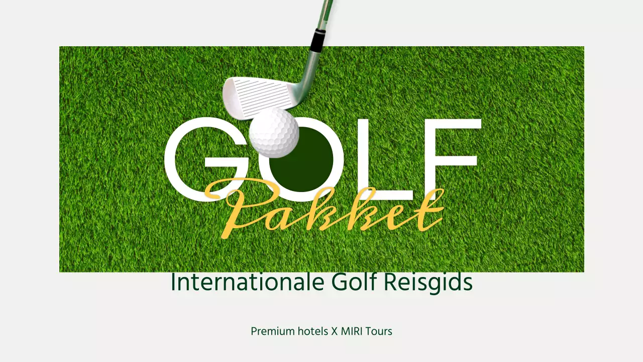 Een eenvoudige gids voor groene en gele golfvakanties