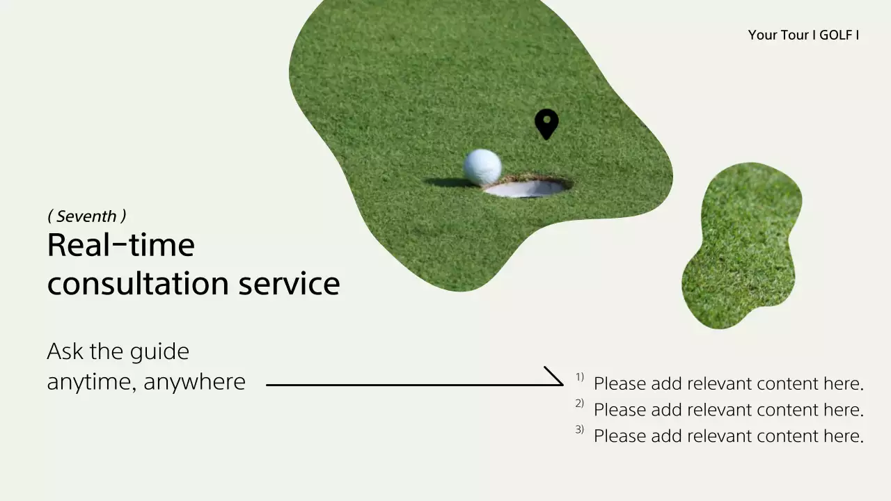 Green Minimal Golf Guide Presentation