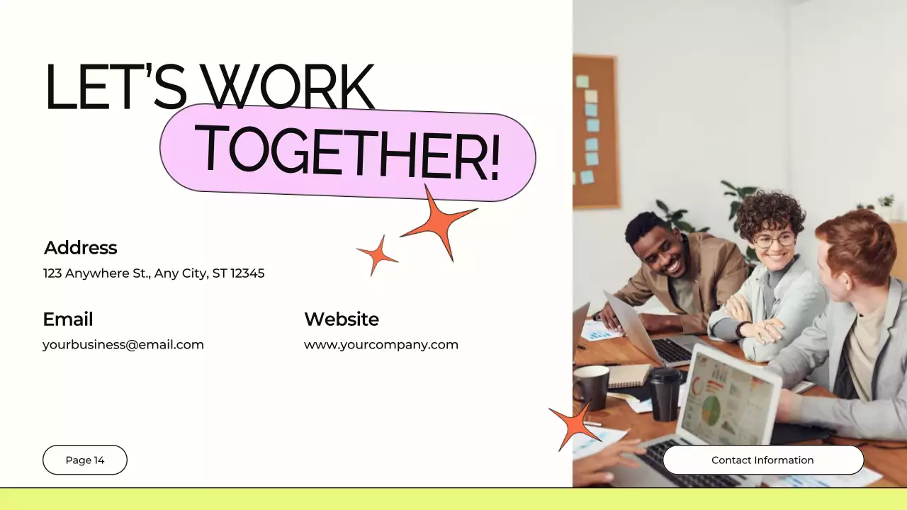 Presentasi Profil Desain Modern Berwarna-warni