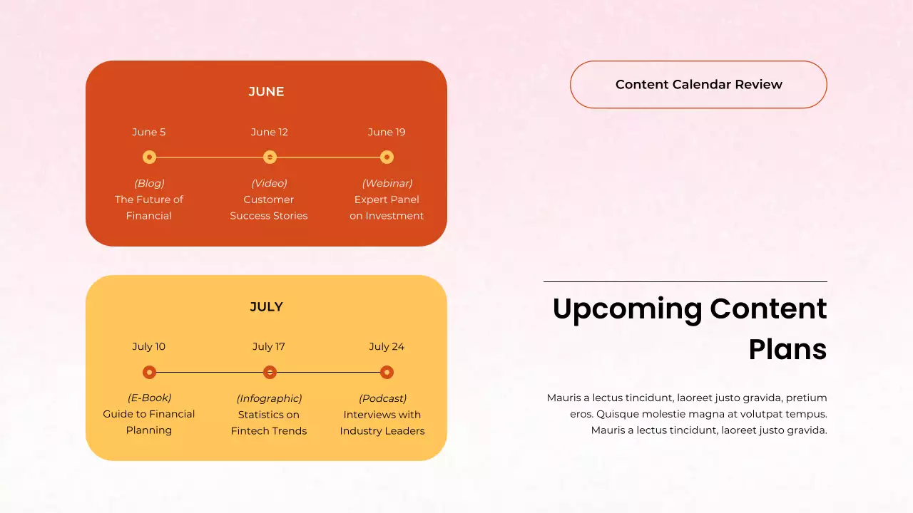 Orange Professional Marketing Presentation